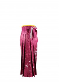 卒業式袴単品レンタル[刺繍]ピンクぼかしに桜[身長153-157cm]No.881